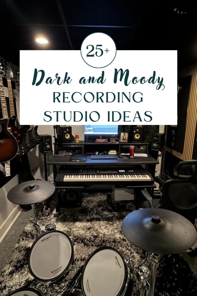 Dark and Moody Recording Studio Aesthetic Ideas - Home Studio Setup