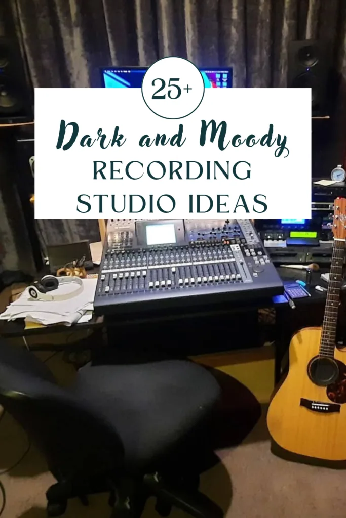 Dark and Moody Recording Studio Aesthetic Ideas - Home Studio Setup