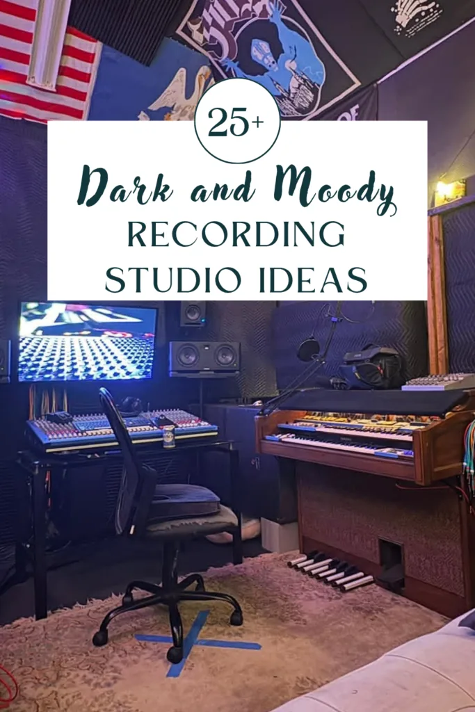 Dark and Moody Recording Studio Aesthetic Ideas - Home Studio Setup