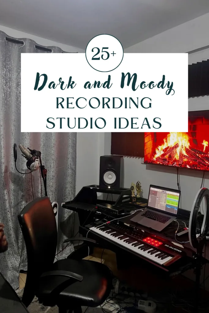 Dark and Moody Recording Studio Aesthetic Ideas - Home Studio Setup