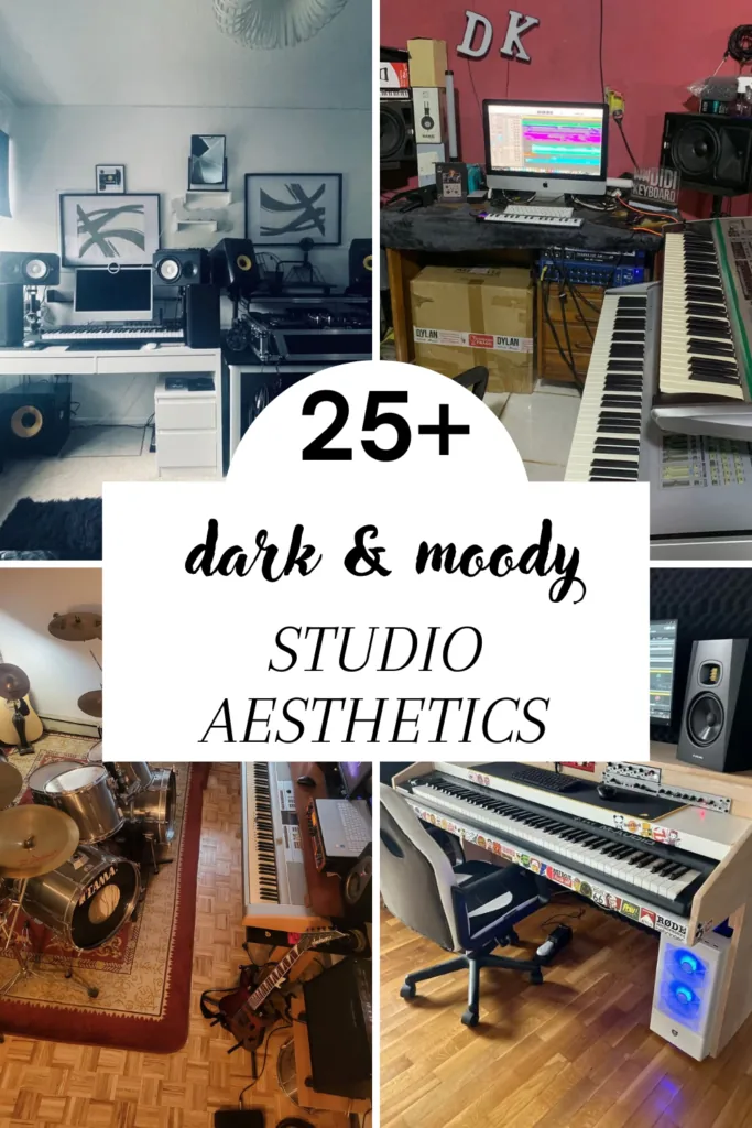 Dark and Moody Recording Studio Aesthetic Ideas - Home Studio Setup