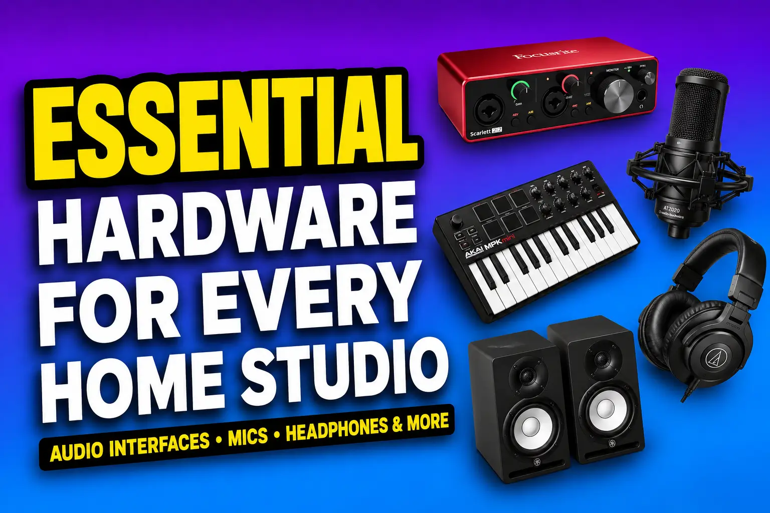Essential Hardware for Every Home Studio Setup