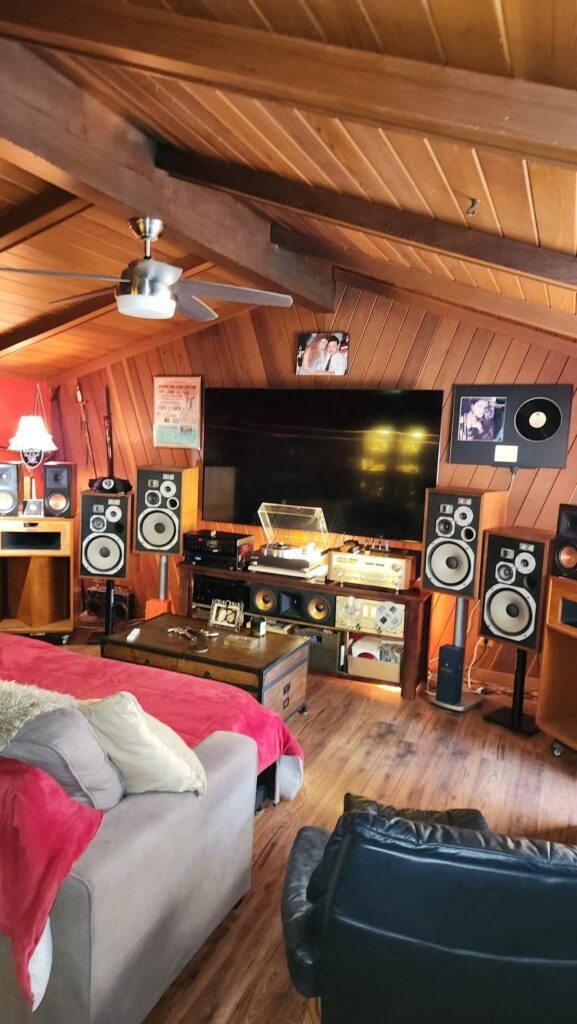 Organic Wabi-Sabi Music Production Studio aesthetic for a home music studio setup