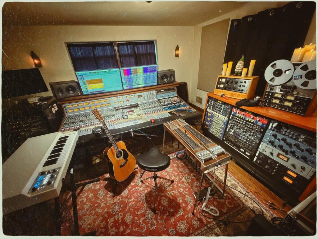Cottagecore Music Studio Decor aesthetic for a home music studio setup