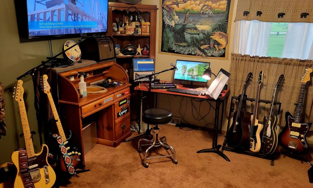 Cottagecore Beatmaking Studio Concepts aesthetic for a home music studio setup