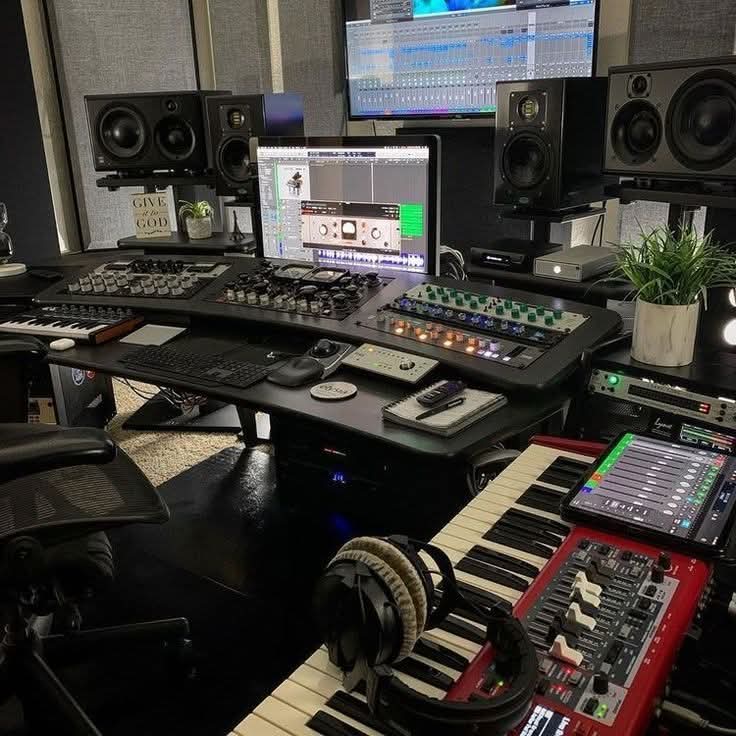 Cottagecore Recording Room Inspiration aesthetic for a home music studio setup