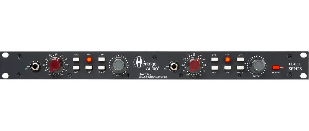 Heritage Audio HA73X2 ELITE Dual Channel Mic Preamp 66775