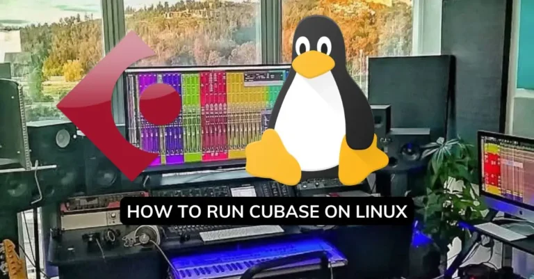 How to run Cubase on Linux showing a DAW project with Wine compatibility notes