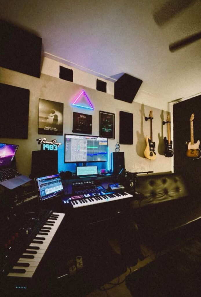 Bohemian maximalist recording space design