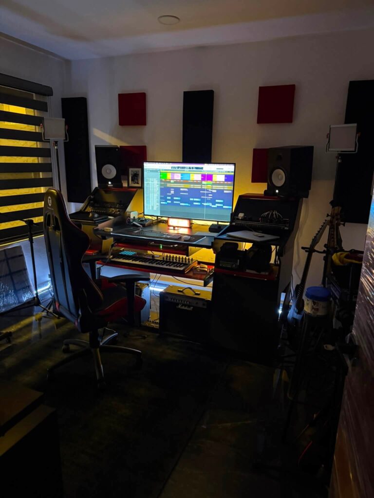 Collection-led maximalist music studio