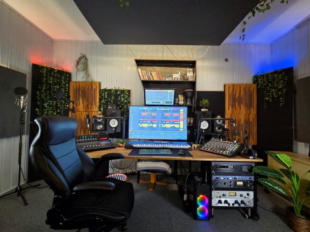 Urban maximalist recording studio design