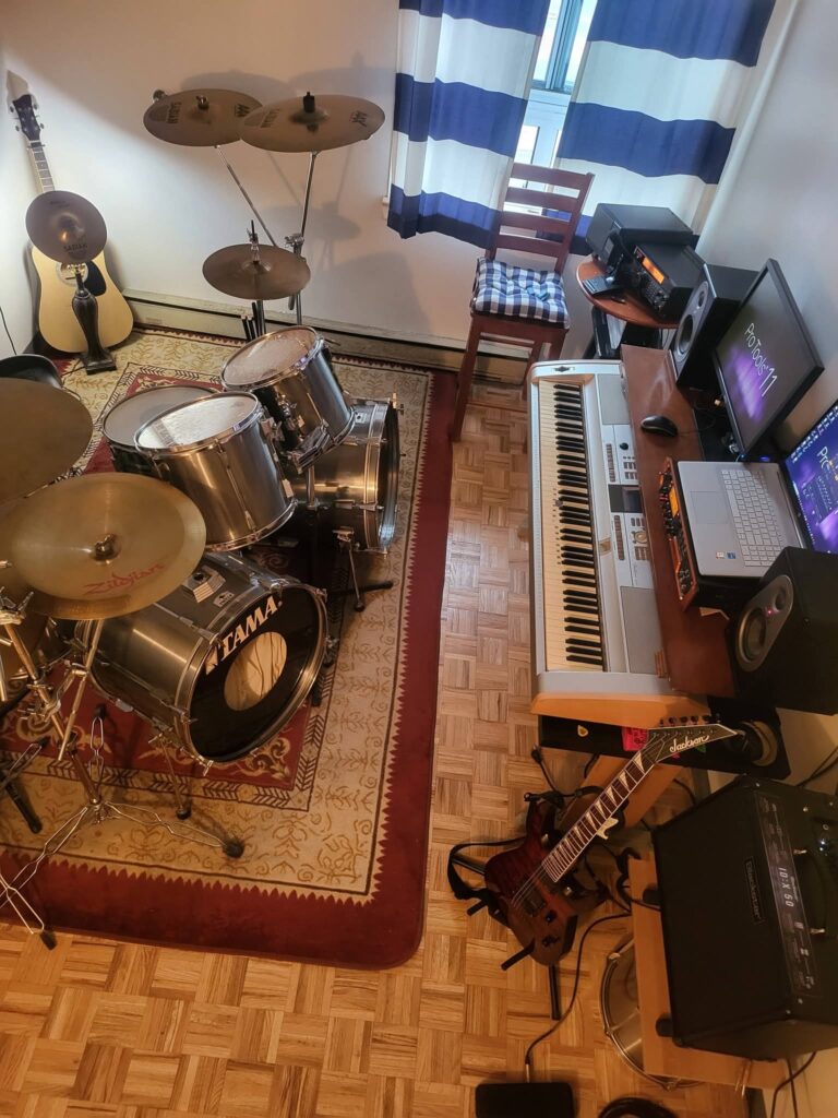 Reflective maximalist music studio ideas