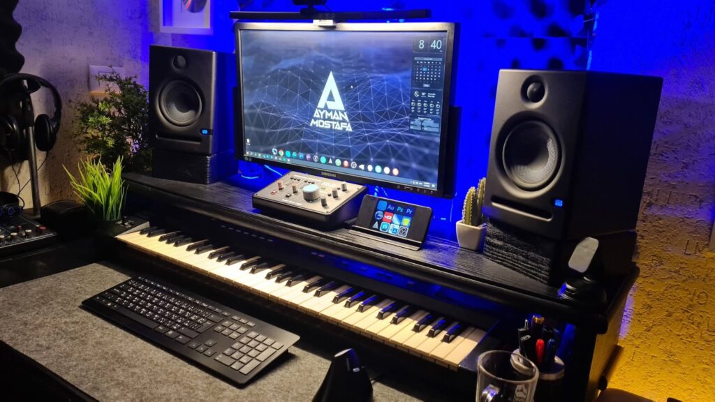 Flexible Rental Recording Studio Concepts aesthetic for a home music studio setup