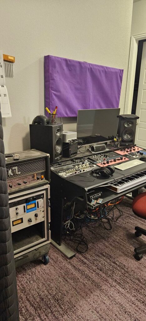 Modular Apartment Recording Space aesthetic for a home music studio setup
