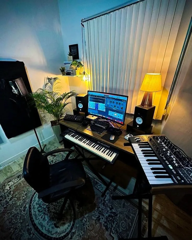 Dark Academia Recording Studio for Small Rooms 1