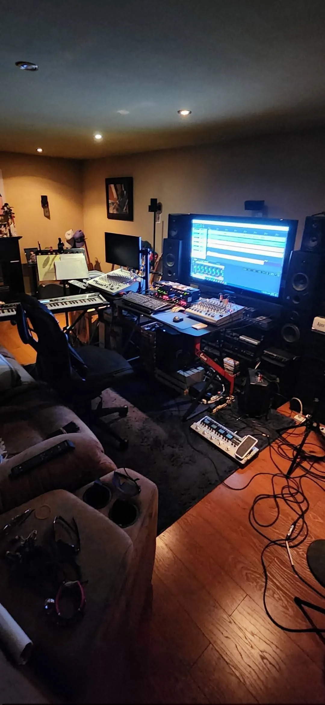 Dark Academia Recording Studio for Small Rooms 7