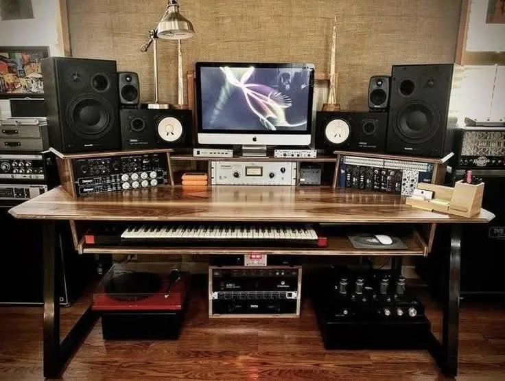 Dark Academia Recording Studio for Small Rooms 8