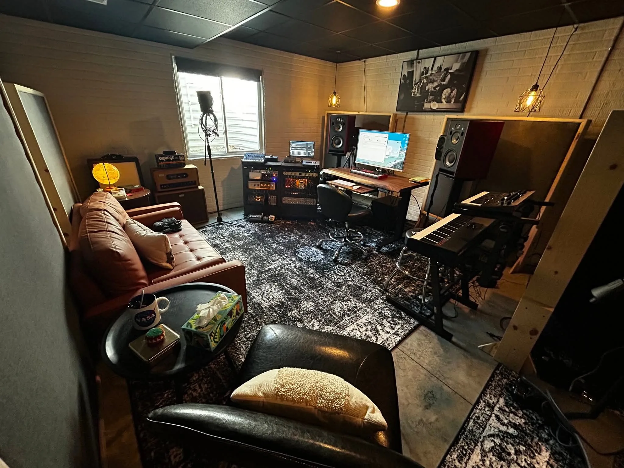 Dark Academia Recording Studio for Small Rooms 9