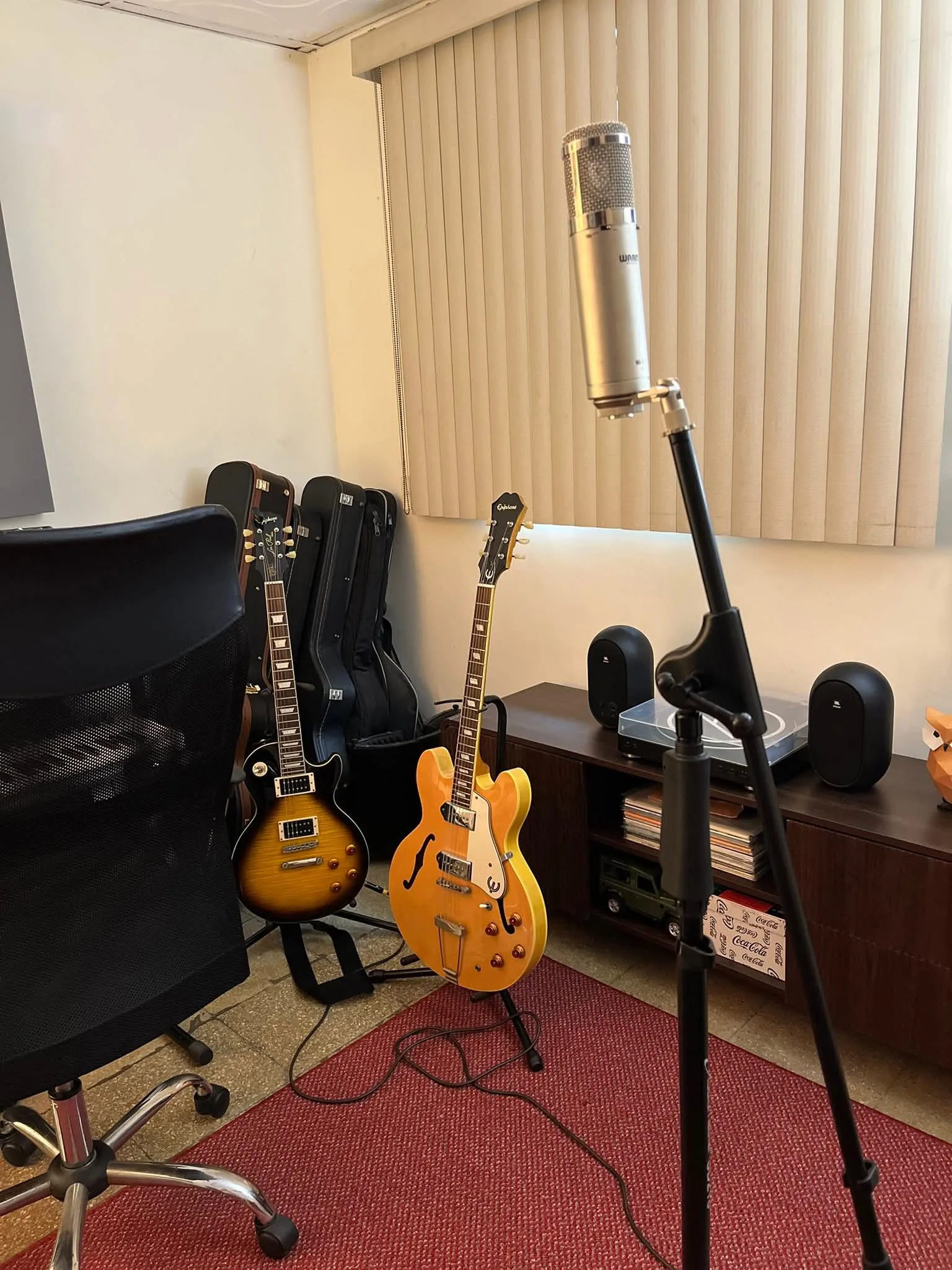 Dark Academia Recording Studio for Small Rooms 11