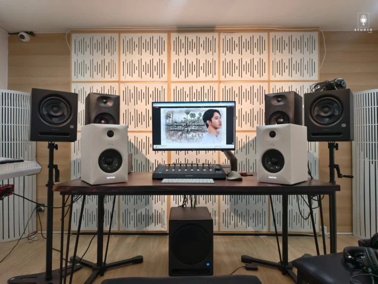 Dark Academia Recording Studio for Small Rooms 13