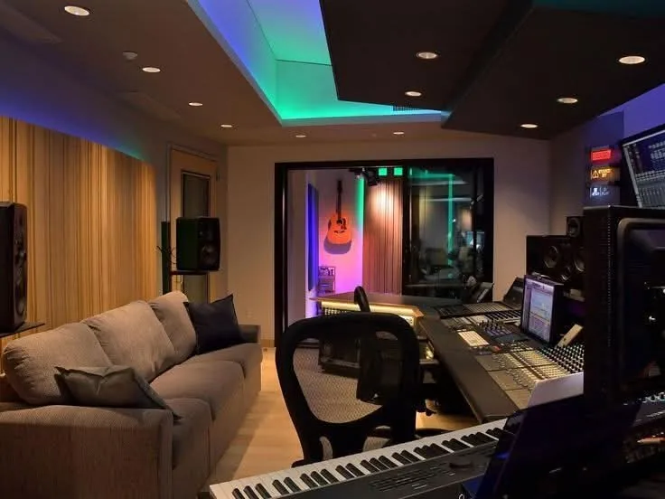 Dark Academia Recording Studio for Small Rooms 14