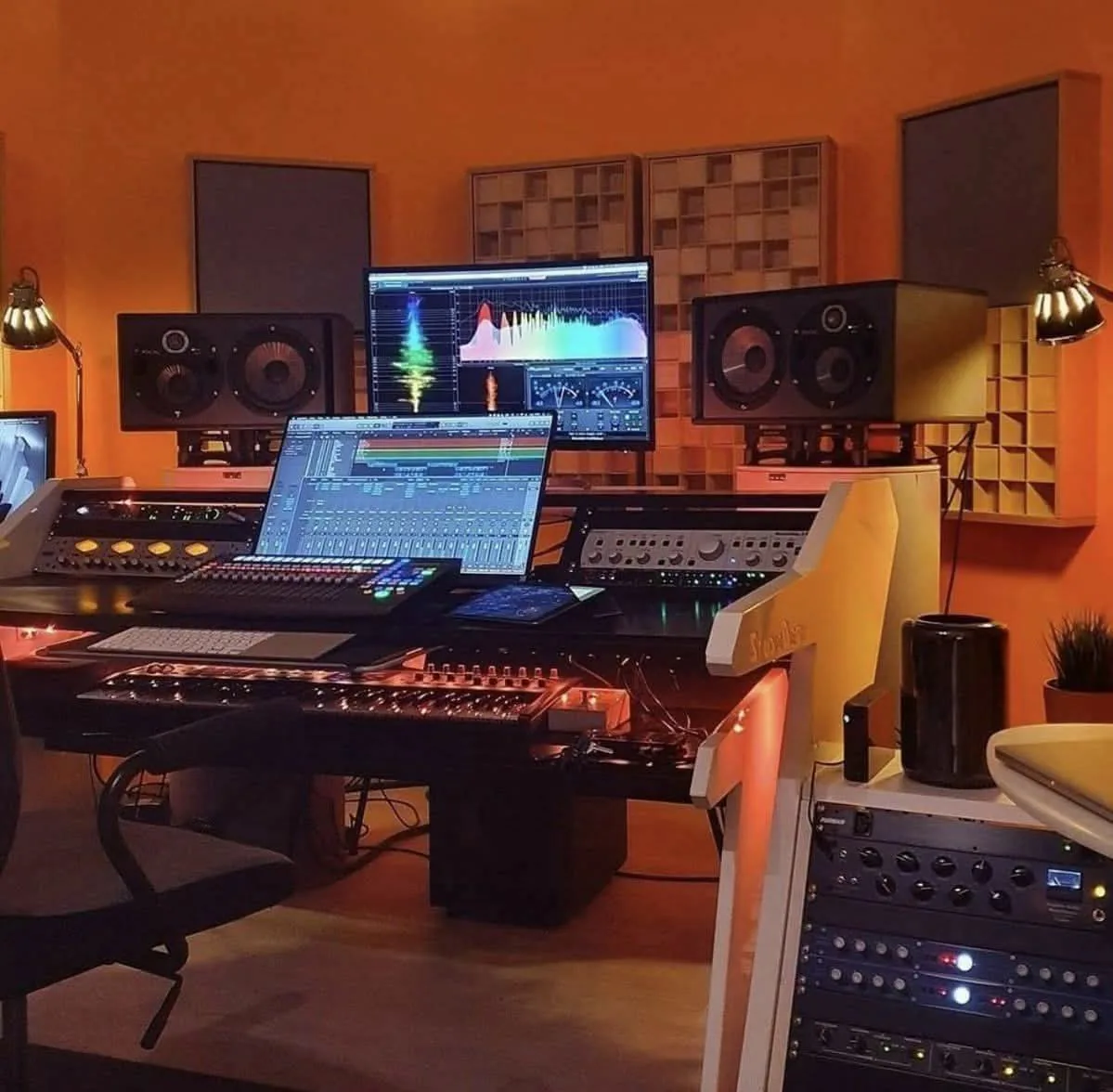 Dark Academia Recording Studio for Small Rooms 24