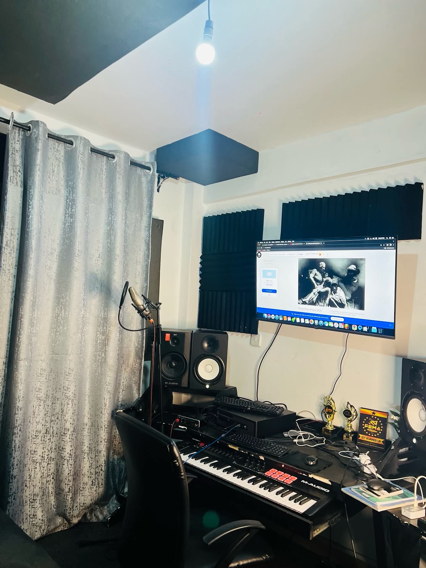 Industrial Home Music Studio Designs30